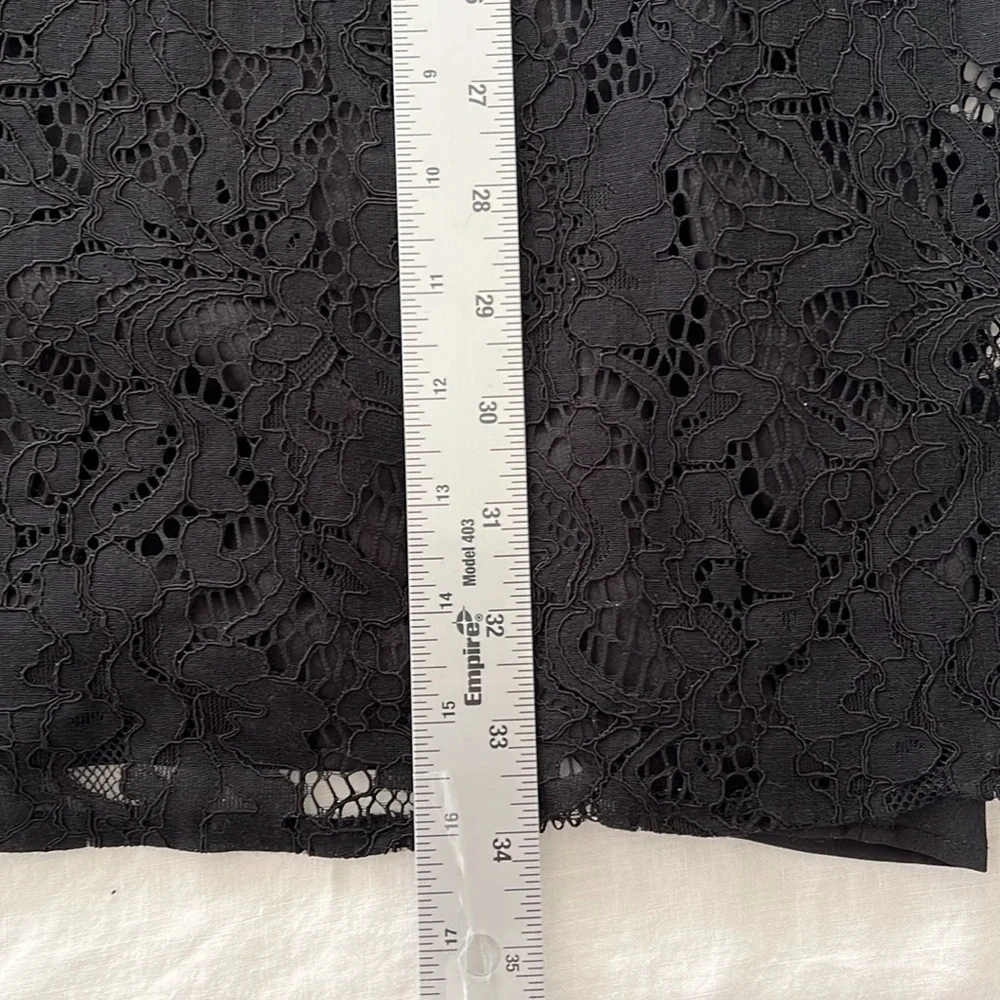 Black lace minidress new NWT size m medium Who What Wear - Picture 6 of 6